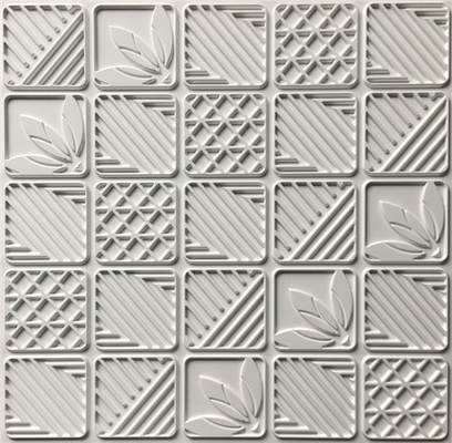 Tấm ốp tường 3D hình học DIY DIY có thể giặt thân thiện với độ sâu 0,1 centimet
